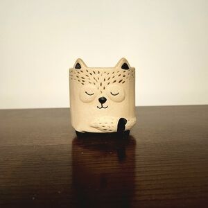 Ceramic 🦊 Fox Planter / Candle Holder